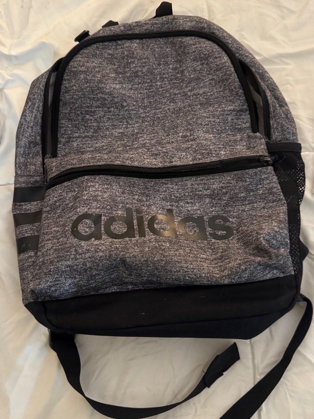 adidas kids Heather Gray and Black Everyday Backpack